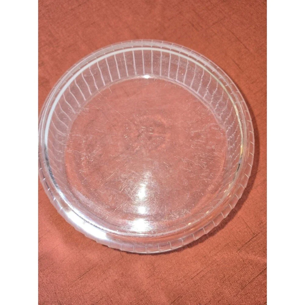 PYREX Clear Ribbed Pressed Glass Bowl 8